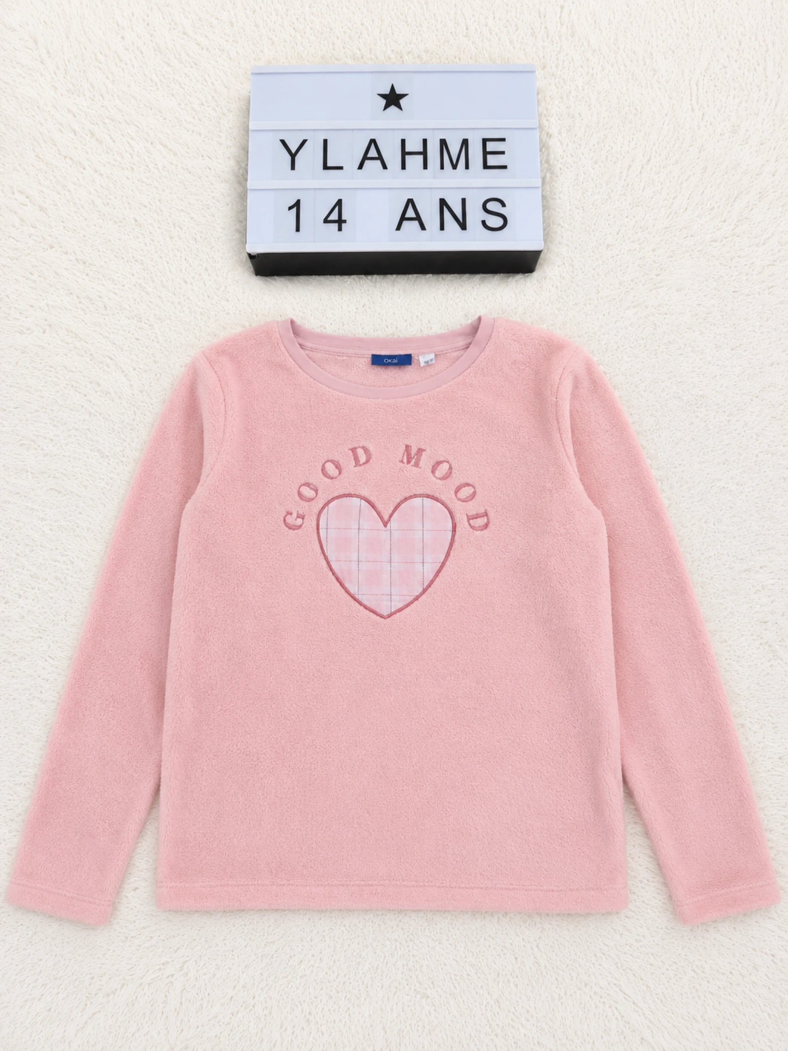 Pijama de lã Okaïdi rosa 14 anos 👒 – photo 2